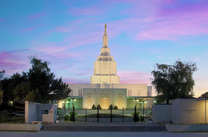 The Idaho Falls Idaho Temple.